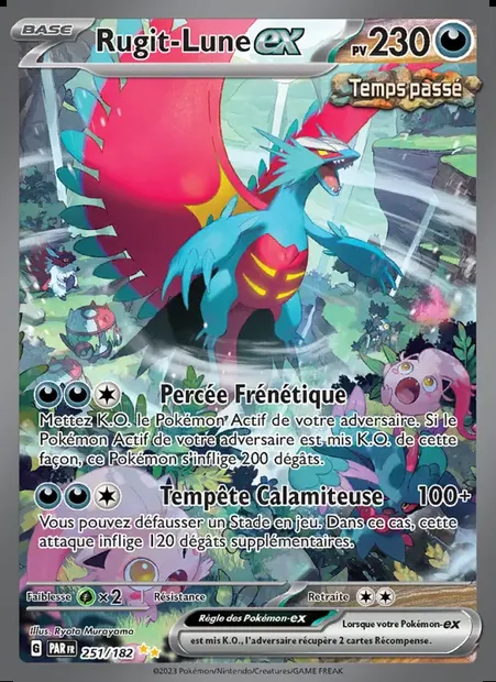Rugit-Lune-ex, carte Pokémon PAR 251 — extension Faille Paradoxe