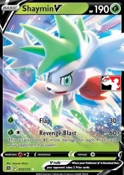Shaymin V, Pokémon card PPS 013-2 — Play! Pokémon Prize Pack Series set