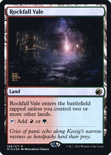 Rockfall Vale, Magic card PMID 266s — Innistrad: Midnight Hunt Promos set