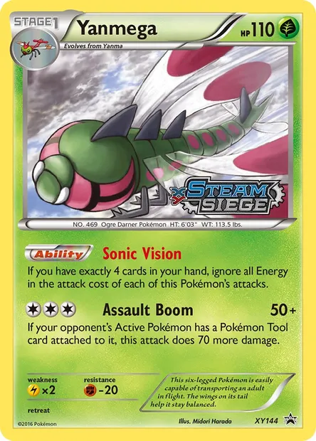 Yanmega, Pokémon card XY 144 — XY Black Star Promos set