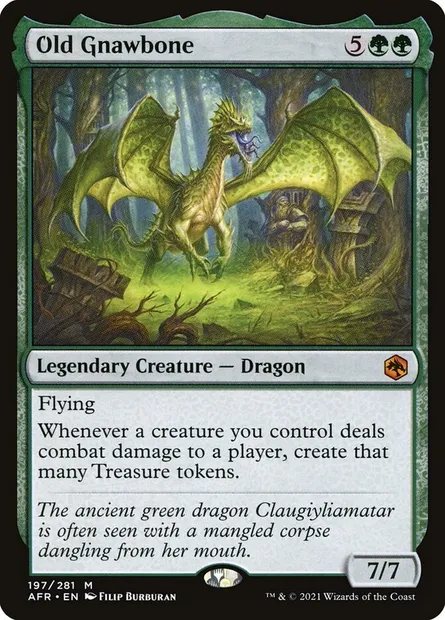 Old Gnawbone, Magic card AFR 197 — Adventures in the Forgotten Realms set