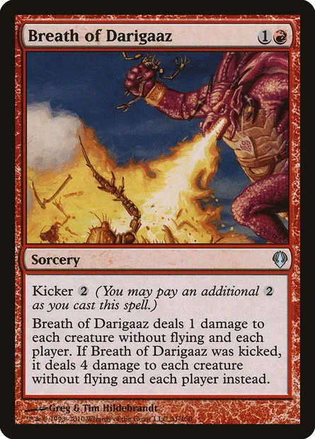 Souffle de Darigaaz, carte Magic ARC 31 — extension Archenemy