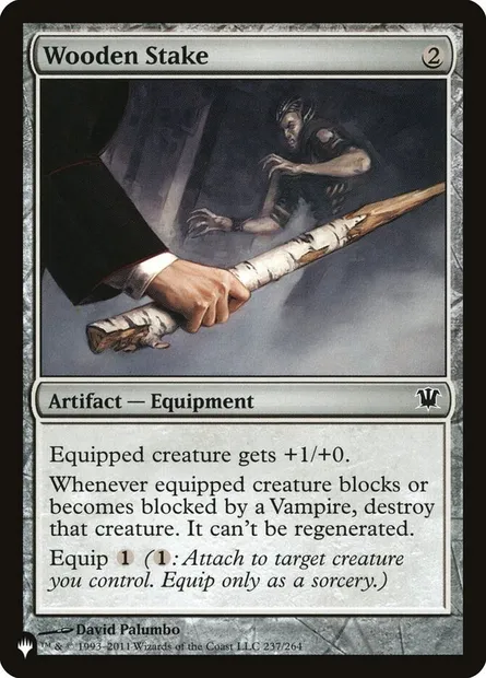 Pieu de bois, carte Magic PLST ISD-237 — extension The List