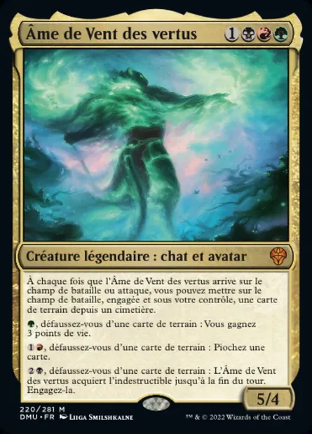 Âme de Vent des vertus, carte Magic DMU 220 — extension Dominaria Uni