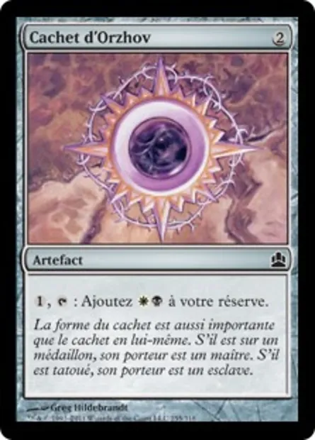 Cachet d'Orzhov, carte Magic CMD 255 — extension Commander 2011