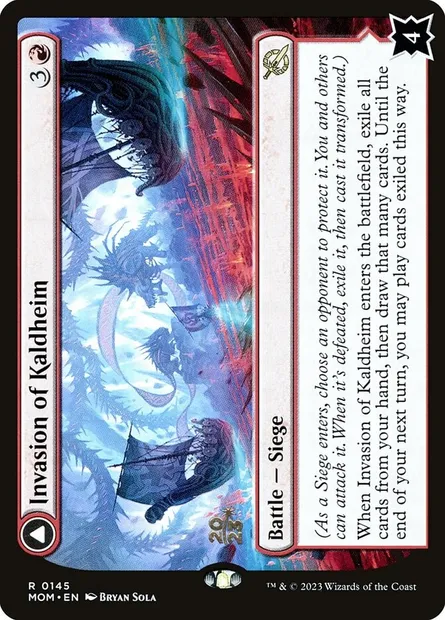 Invasion of Kaldheim // Pyre of the World Tree, Magic card PMOM 145s — March of the Machine Promos set