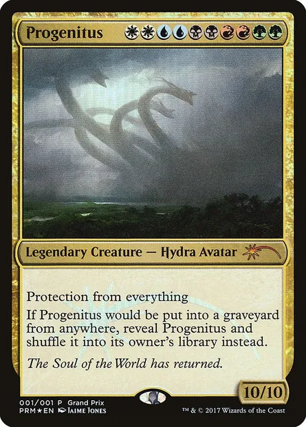 Progénitus, carte Magic PGPX 2017 — extension Grand Prix Promos