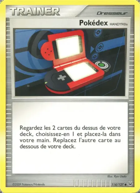 Pokédex HANDY910is, carte Pokémon PL 114 — extension Platine