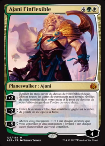 Ajani l'inflexible, carte Magic AER 127 — extension La révolte éthérique