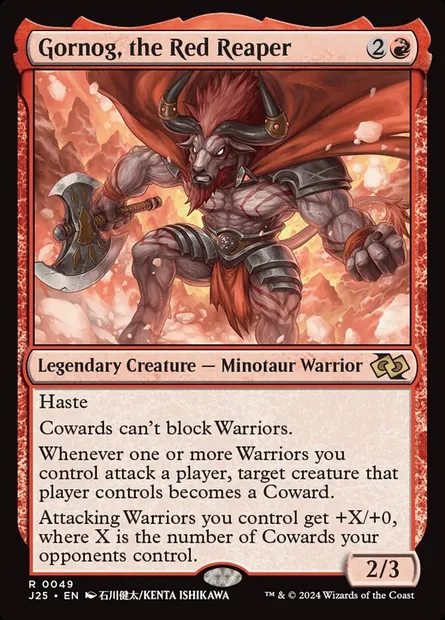 Gornog, the Red Reaper, Magic card J25 49 — Foundations Jumpstart set