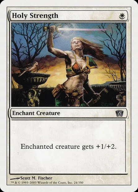Holy Strength, Magic card 8ED 24 — Eighth Edition set