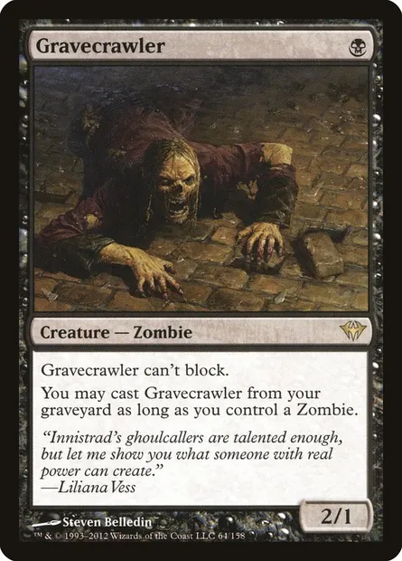 Gravecrawler, Magic card DKA 64 — Dark Ascension set