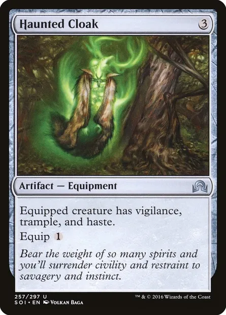 Haunted Cloak, Magic card SOI 257 — Shadows over Innistrad set