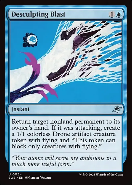 Desculpting Blast, Magic card EOE 54 — Edge of Eternities set