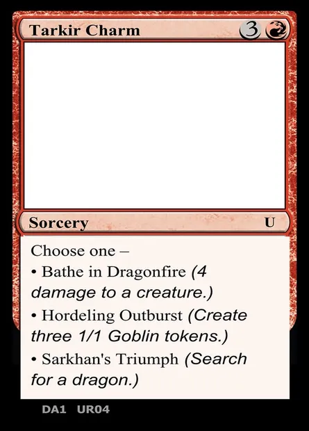 Tarkir Charm, Magic card UNK UR04c — Unknown Event set