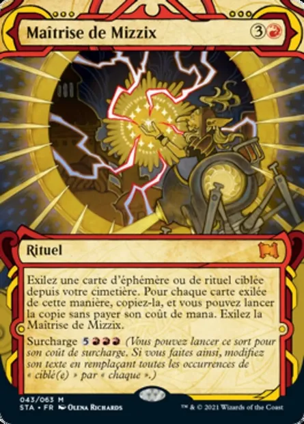 Maîtrise de Mizzix, carte Magic STA 43 — extension Strixhaven Mystical Archive
