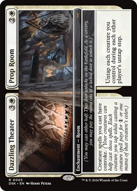 Dazzling Theater // Prop Room, Magic card PDSK 3p — Duskmourn: House of Horror Promos set
