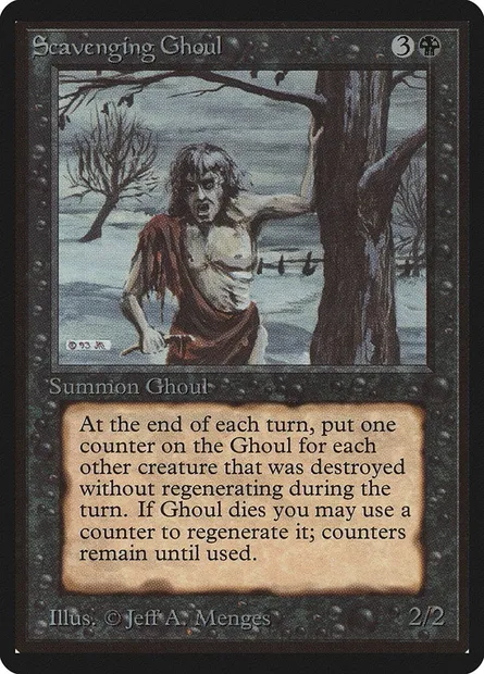 Scavenging Ghoul, Magic card LEB 127 — Limited Edition Beta set