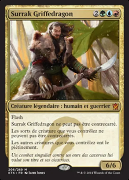 Surrak Griffedragon, carte Magic KTK 206 — extension Les Khans de Tarkir
