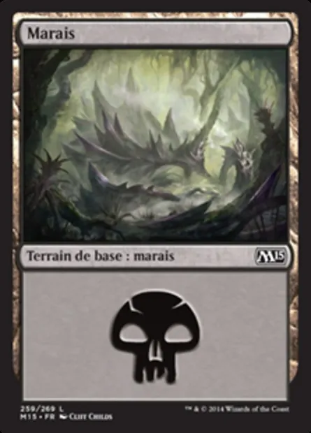 Marais, carte Magic M15 259 — extension Magic 2015