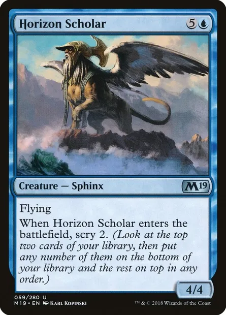 Horizon Scholar, Magic card M19 59 — Core Set 2019 set