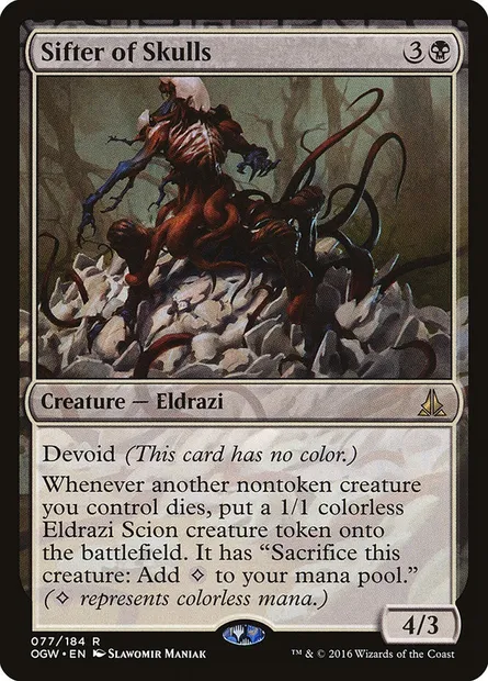 Sifter of Skulls, Magic card OGW 77 — Oath of the Gatewatch set