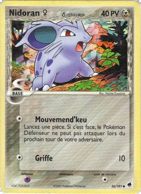 Nidoran ♀ δ, carte Pokémon DF 56 — extension EX Île des Dragons