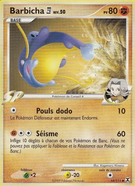 Barbicha 4 Niv. 50, carte Pokémon RR 54 — extension Rivaux Émergeants