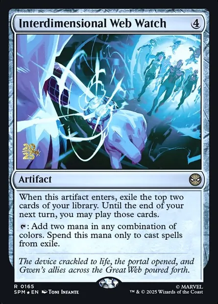 Montre interdimensionnelle, carte Magic PSPM 165s — extension Marvel's Spider-Man Promos