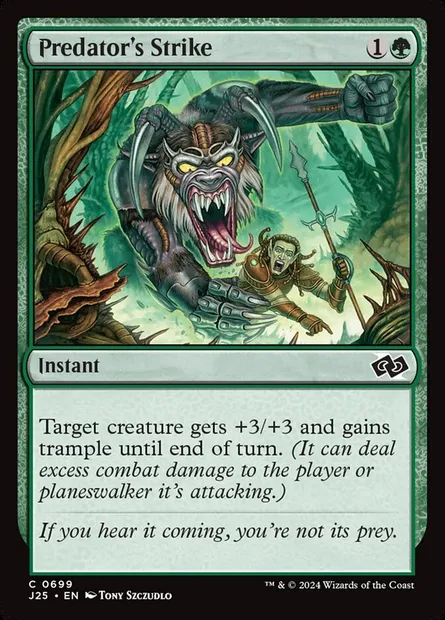 Predator's Strike, Magic card J25 699 — Foundations Jumpstart set