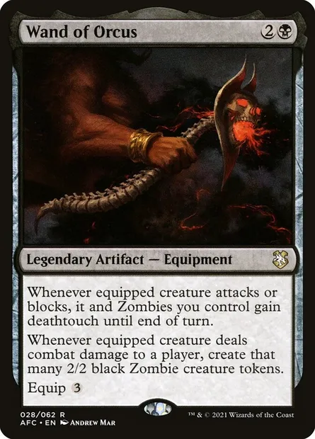Wand of Orcus, Magic card AFC 28 — Forgotten Realms Commander set