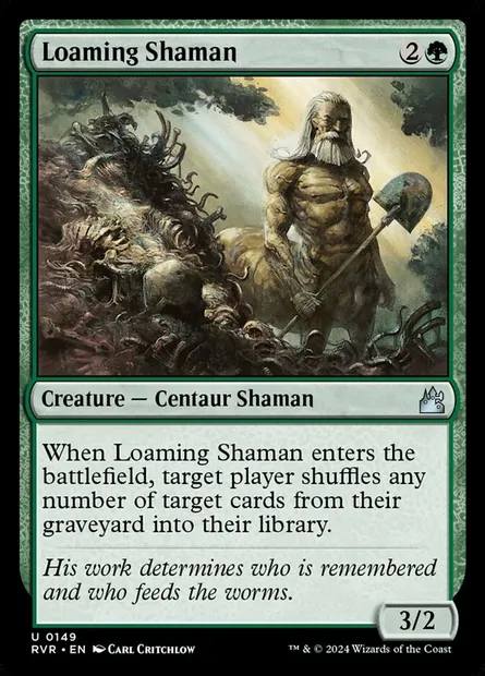 Loaming Shaman, Magic card RVR 149 — Ravnica Remastered set