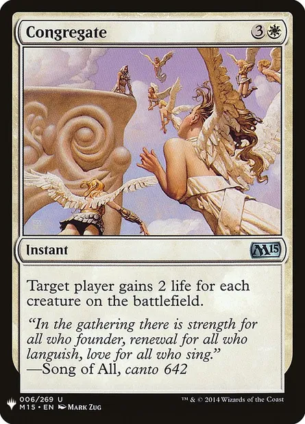 Congregate, Magic card PLST M15-6 — The List set