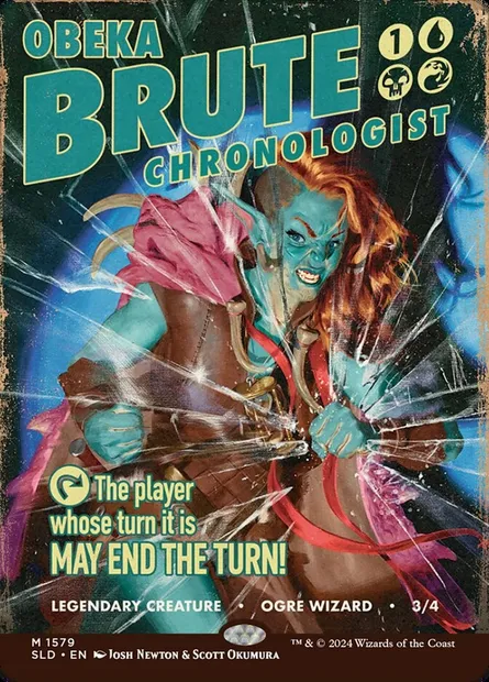 Obeka, Brute Chronologist, Magic card SLD 1579 — Secret Lair Drop set