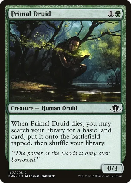 Primal Druid, Magic card EMN 167 — Eldritch Moon set