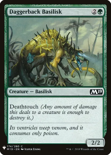 Basilic daguéchine, carte Magic PLST M19-174 — extension The List