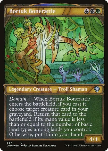 Bortuk Bonerattle, Magic card DMU 337 — Dominaria United set