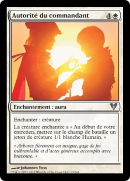 Autorité du commandant, carte Magic AVR 13 — extension Avacyn ressuscitée