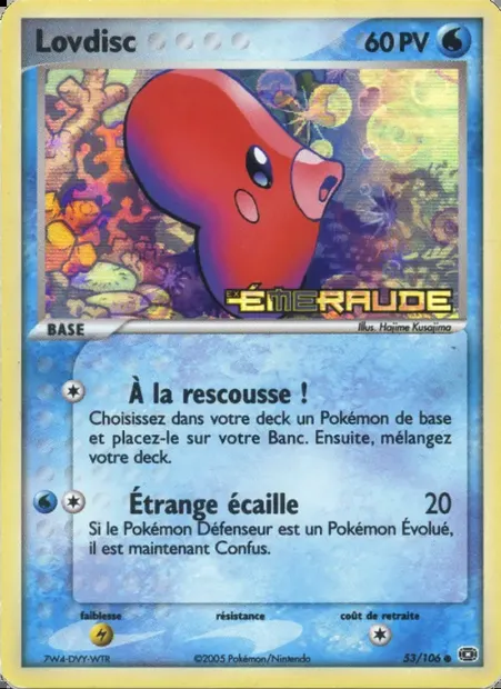 Lovdisc, carte Pokémon EM 53 — extension EX Émeraude