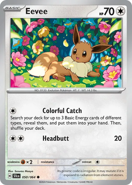 Eevee, Pokémon card SFA 050 — Shrouded Fable set