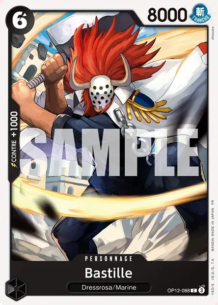 Bastille, carte One Piece OP12-088 — extension L'HÉRITAGE DU MAÎTRE