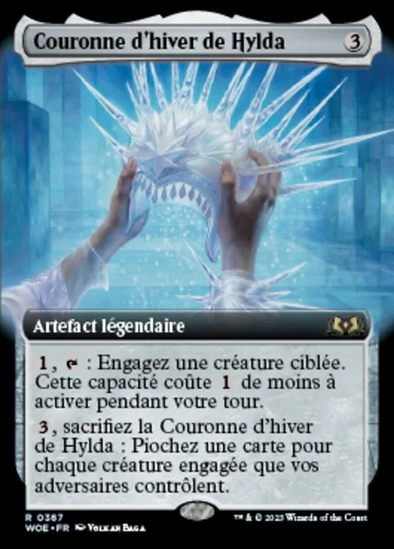 Couronne d'hiver de Hylda, carte Magic WOE 367 — extension Wilds of Eldraine