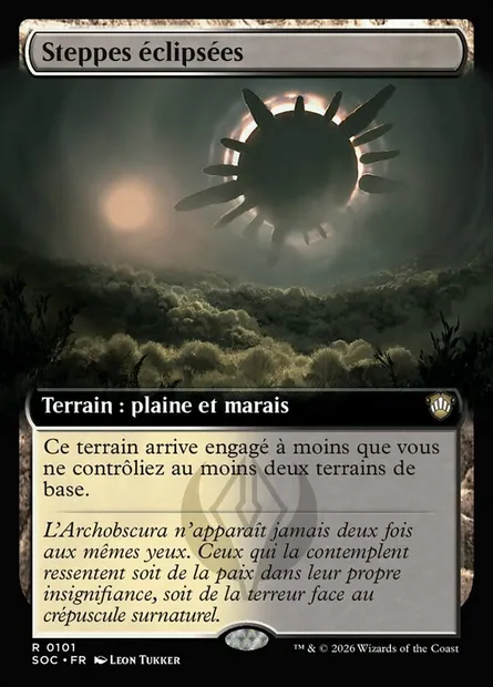 Steppes éclipsées, carte Magic SOC 101 — extension Secrets of Strixhaven Commander