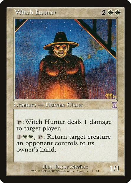 Witch Hunter, Magic card TSB 17 — Time Spiral Timeshifted set