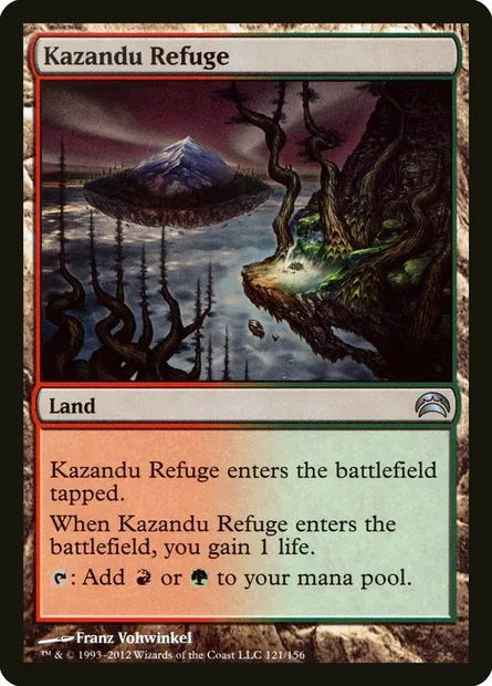 Kazandu Refuge, Magic card PC2 121 — Planechase 2012 set