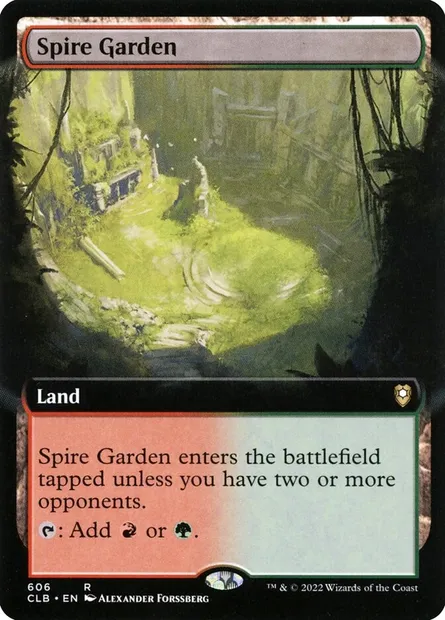 Spire Garden, Magic card CLB 606 — Commander Legends: Battle for Baldur's Gate set