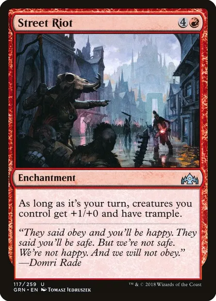 Street Riot, Magic card GRN 117 — Guilds of Ravnica set