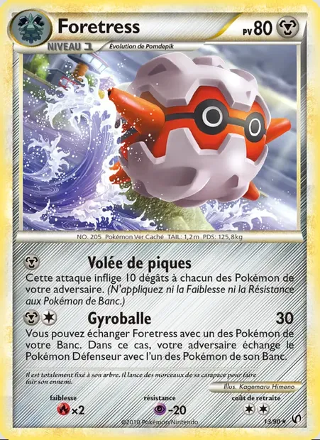 Foretress, carte Pokémon UD 13 — extension Indomptable