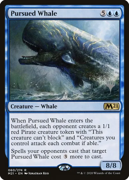 Pursued Whale, Magic card PM21 60p — Core Set 2021 Promos set