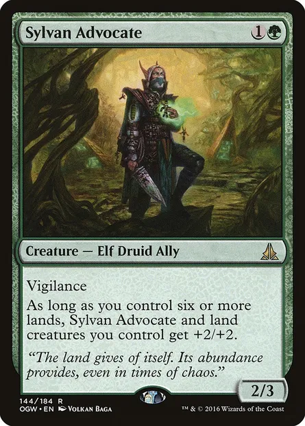 Sylvan Advocate, Magic card OGW 144 — Oath of the Gatewatch set